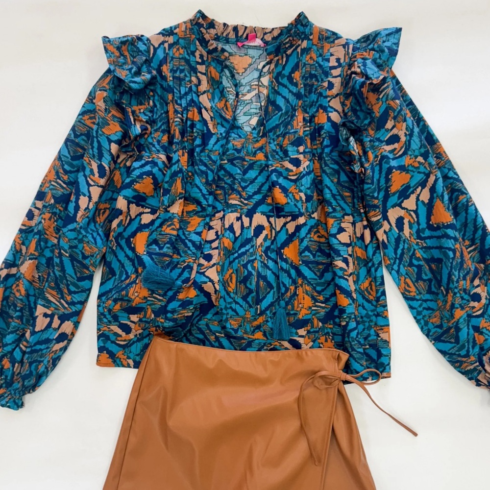 Flying Tomato Ruffle Blouse